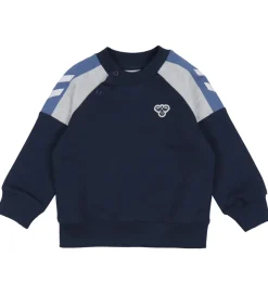 hummel Block Sweatshirt - Dress blues- Cardigans, Veste & Trøjer