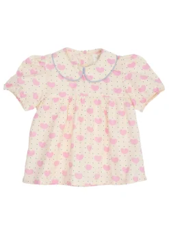 Copenhagen Colors Bluse m. hjerter - HEART AOP- T-Shirts & Toppe|Skjorter