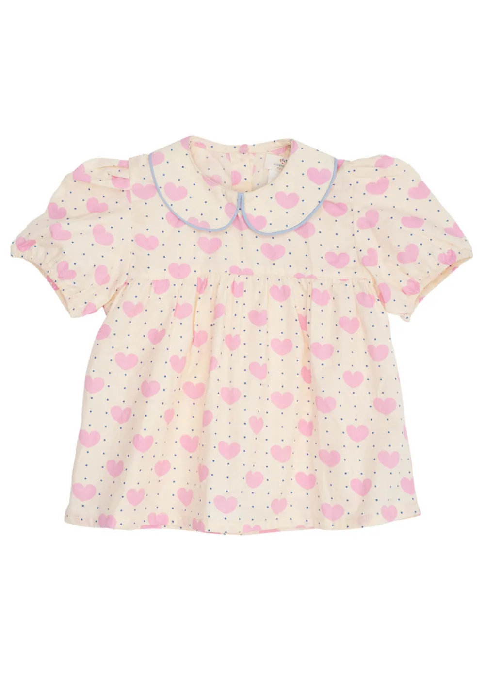 Copenhagen Colors Bluse m. hjerter - HEART AOP- T-Shirts & Toppe|Skjorter