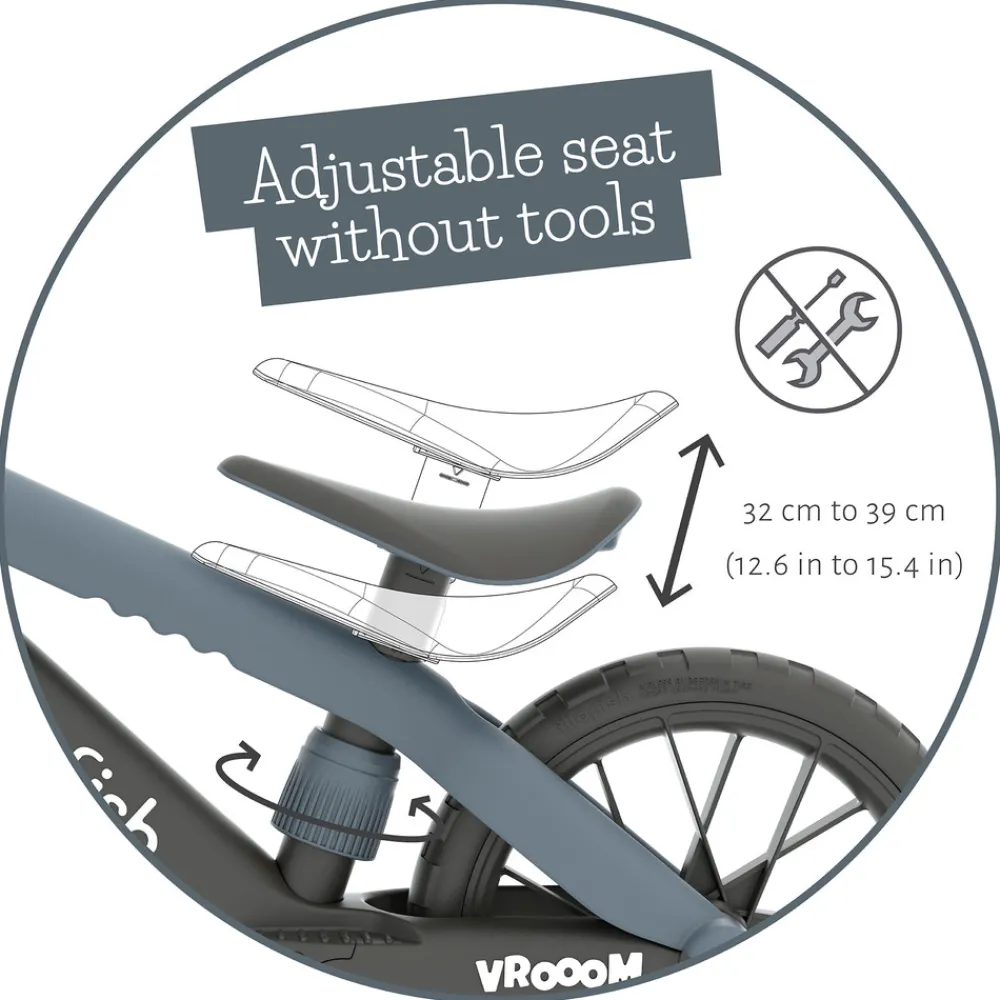 Chillafish BMXie Vrooom balancecykel - Anthracite- Løbecykler & Cykler