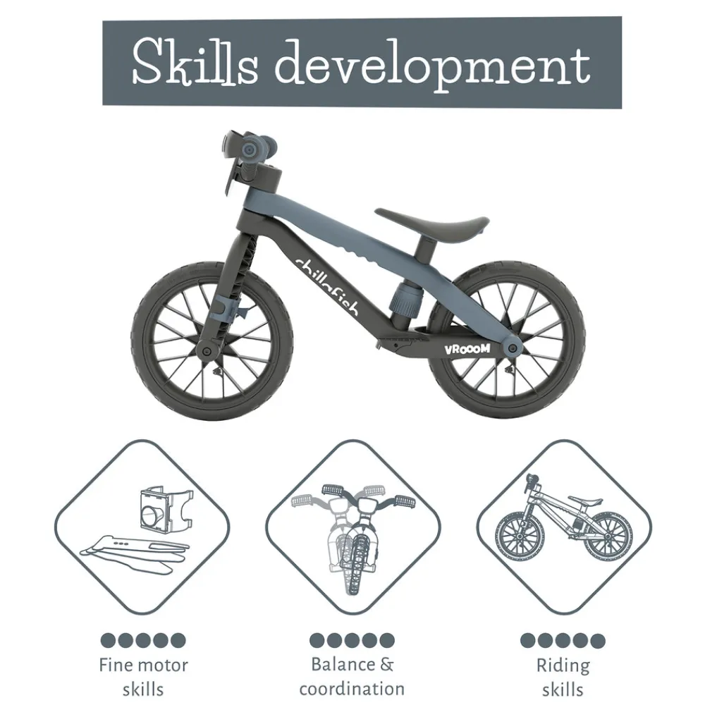 Chillafish BMXie Vrooom balancecykel - Anthracite- Løbecykler & Cykler