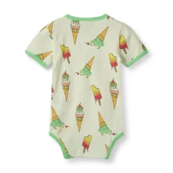 Småfolk Body kortærmet - Marsmallow- Bodystocking Kortærmet