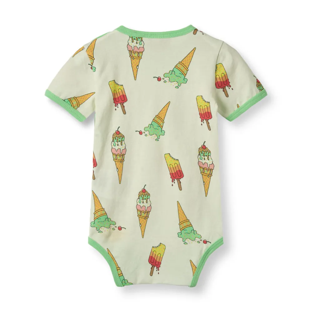 Småfolk Body kortærmet - Marsmallow- Bodystocking Kortærmet