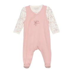 Fixoni Body langærmet m.romper - Misty Rose- Bodysæt|Heldragter M. Fod