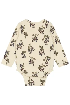 PETIT PIAO Body ls - Blackberry- Bodystocking Langærmet