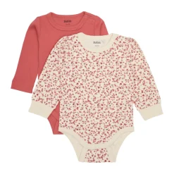 BeKids Body ls 2-pak - Mineral red- Multipack|Bodystocking Langærmet