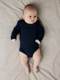 NAME IT Body 5p ls solid rib - CHINA BLUE- Multipack|Bodystocking Langærmet