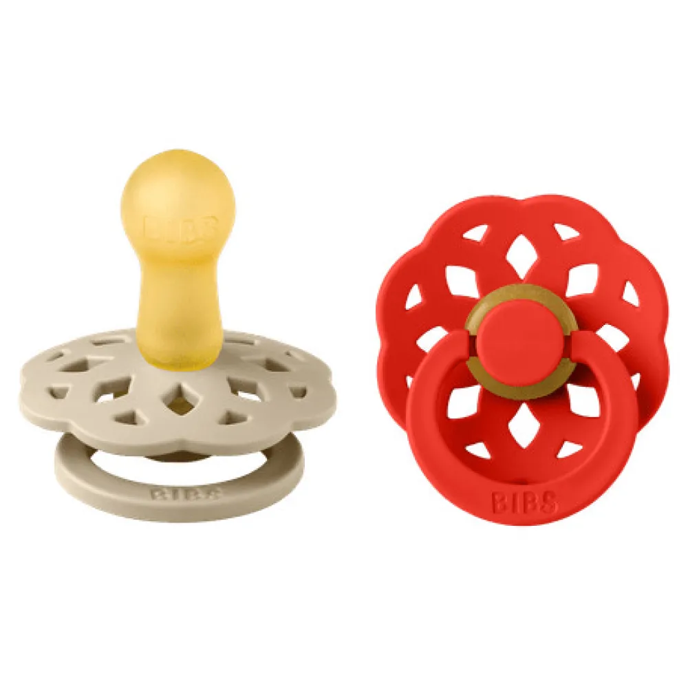 BIBS Boheme 2 pk Latex Size 1 Vanilla/Candy Apple- Sutter