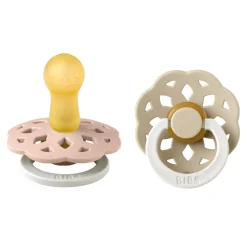 BIBS Boheme 2 pk Latex str. 2 Night - blush/vanilla- Sutter