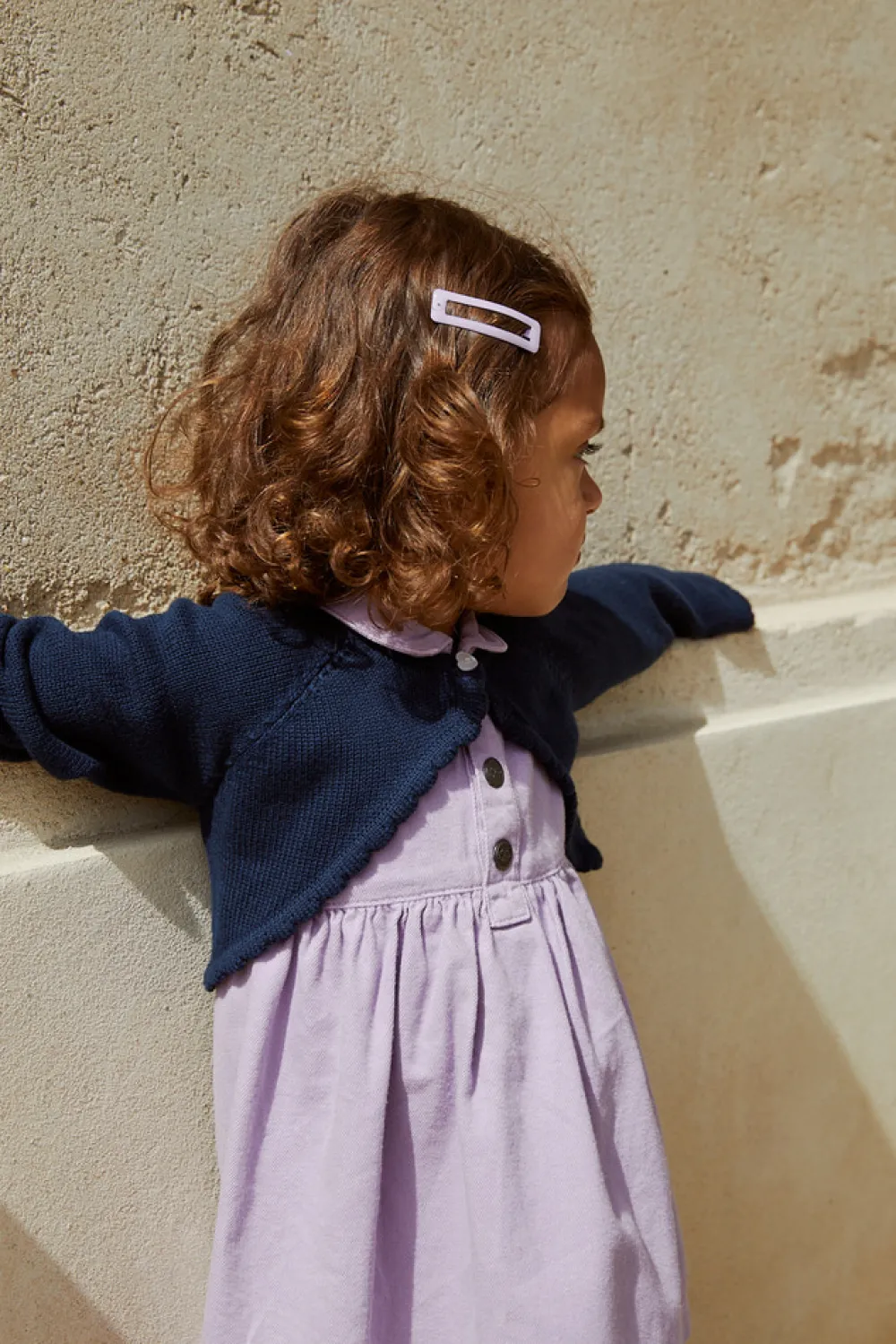 Copenhagen Colors Bolero m. hjerter - NAVY- Cardigans, Veste & Trøjer