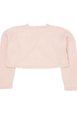 Copenhagen Colors Bolero m. hjerter - SOFT PINK- Cardigans, Veste & Trøjer
