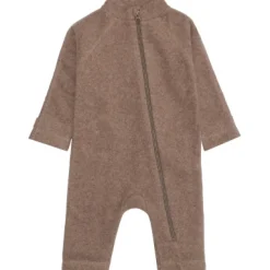 Mikk-Line Bomuld Fleece Baby dragt - MELANGE DENVER- Softshell & Fleece