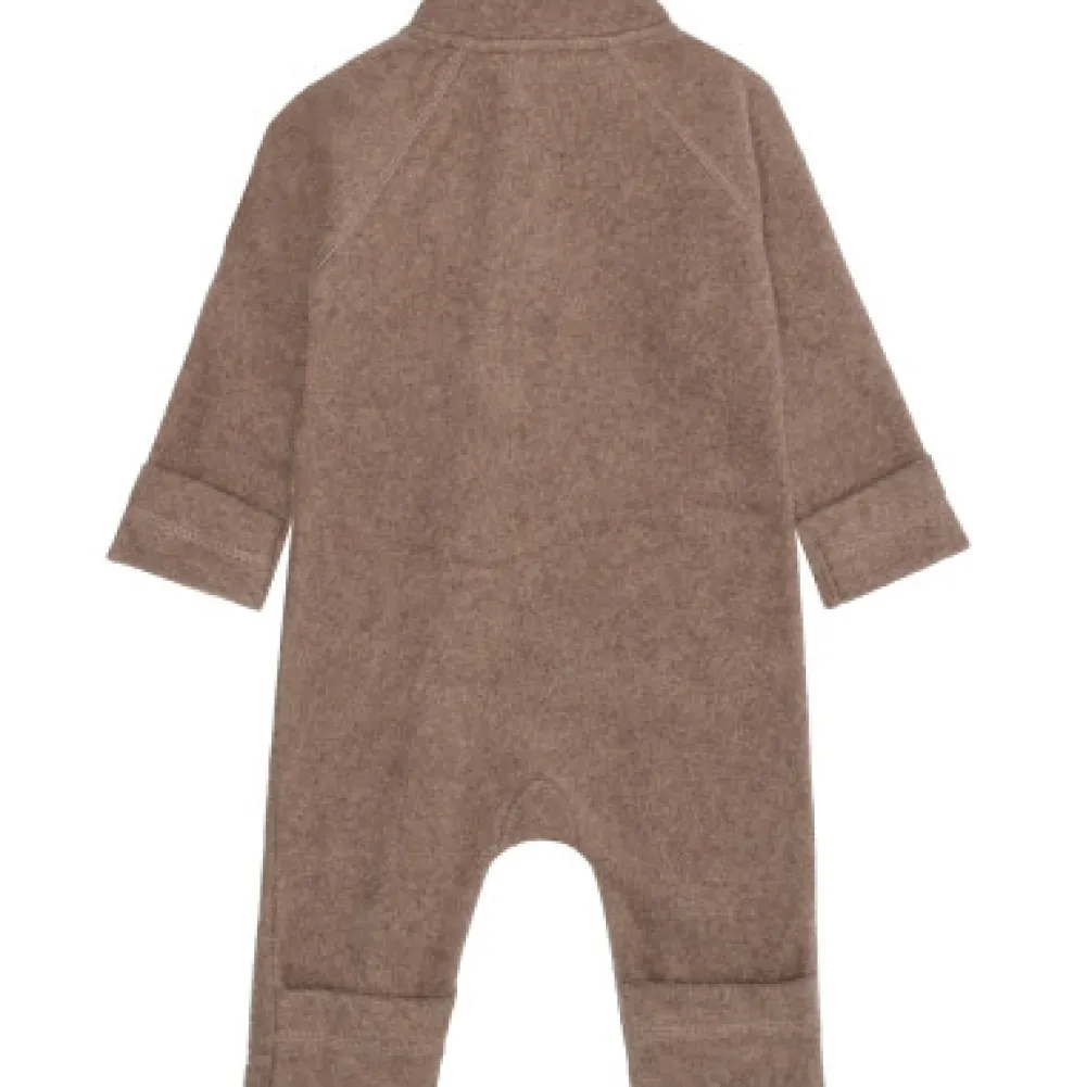 Mikk-Line Bomuld Fleece Baby dragt - MELANGE DENVER- Softshell & Fleece
