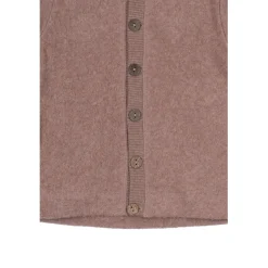 Mikk-Line Bomuld Fleece Cardigan med hætte - BURLWOODME- Softshell & Fleece