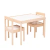 Kukka Bord- og stolesæt - hvid/natur-Børn Børneborde & Stole