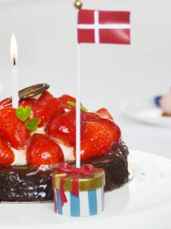 Kids By Friis Bordflag, stor pakke i blå-Børn Fødselsdagstoge