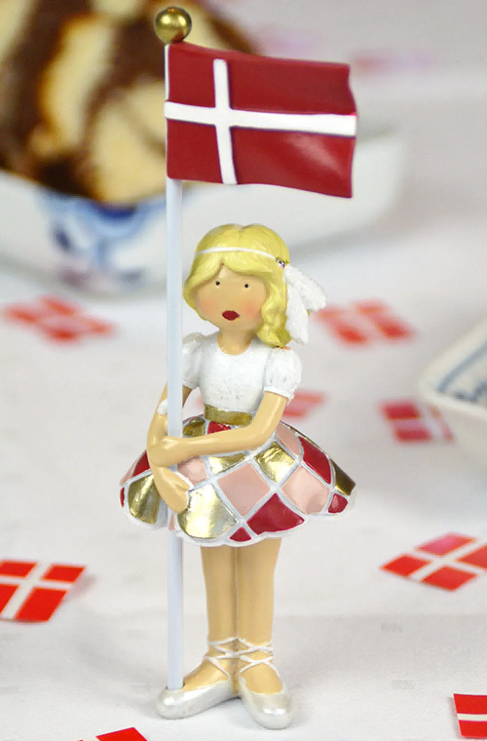 Kids By Friis Bordpynt, flag med ballerina-Børn Fødselsdagstoge