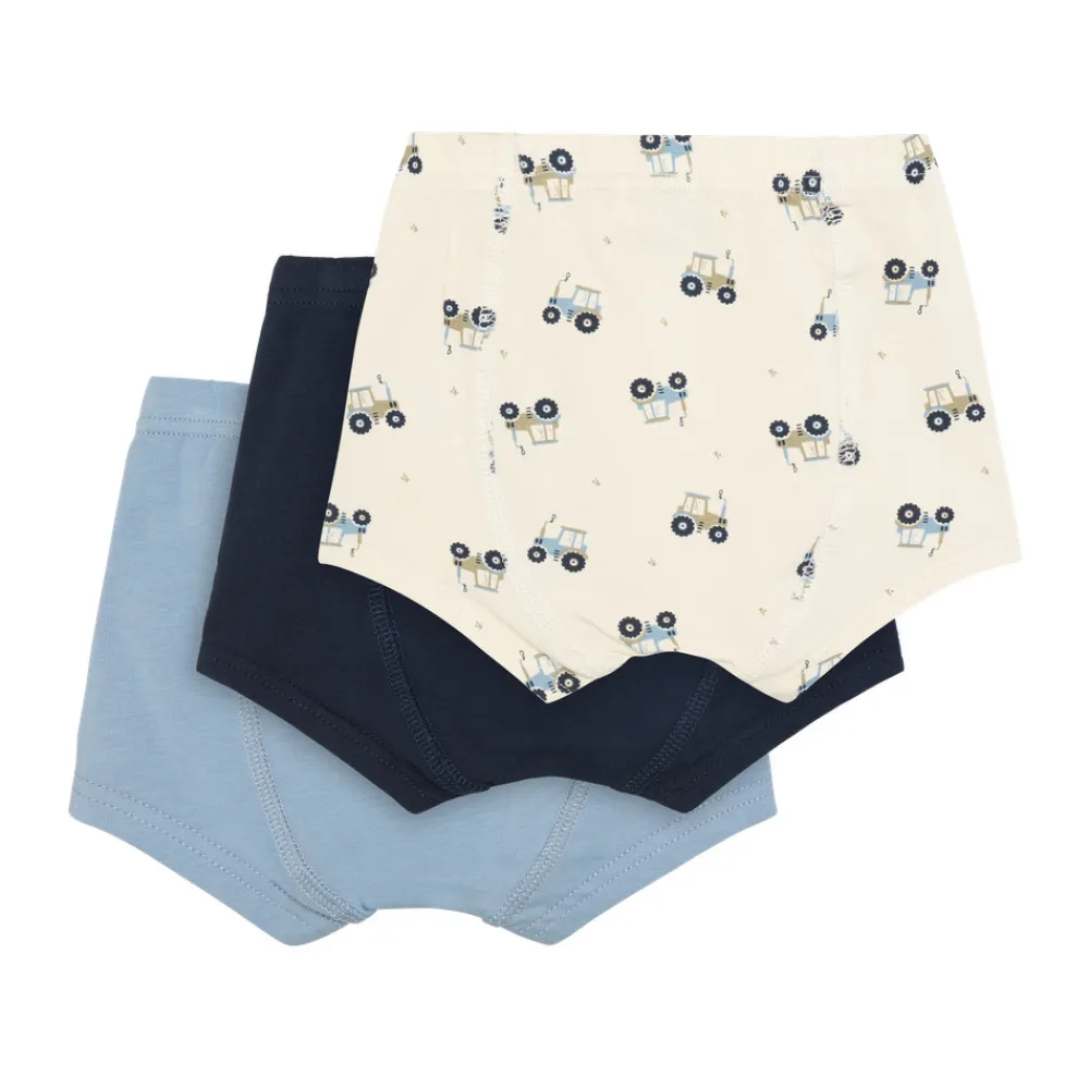 BeKids Boxershorts - 3 pak - Faded Denim- Undertøj