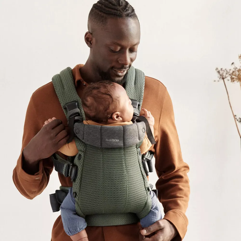 BabyBjörn Bæresele Harmony 3D Mesh - Mørkegrøn- Bæreseler & Vikler