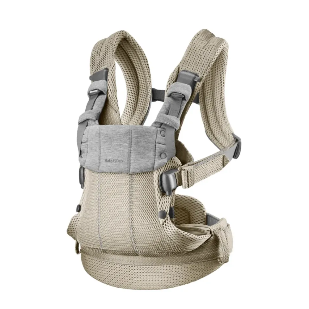 BabyBjörn Bæresele Harmony, 3D mesh, Gråbeige- Bæreseler & Vikler