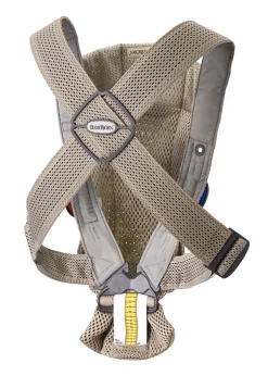 BabyBjörn Bæresele Mini - 3D-mesh, Grå beige- Bæreseler & Vikler