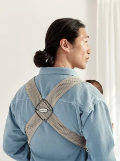 BabyBjörn Bæresele Mini - 3D-mesh, Grå beige- Bæreseler & Vikler