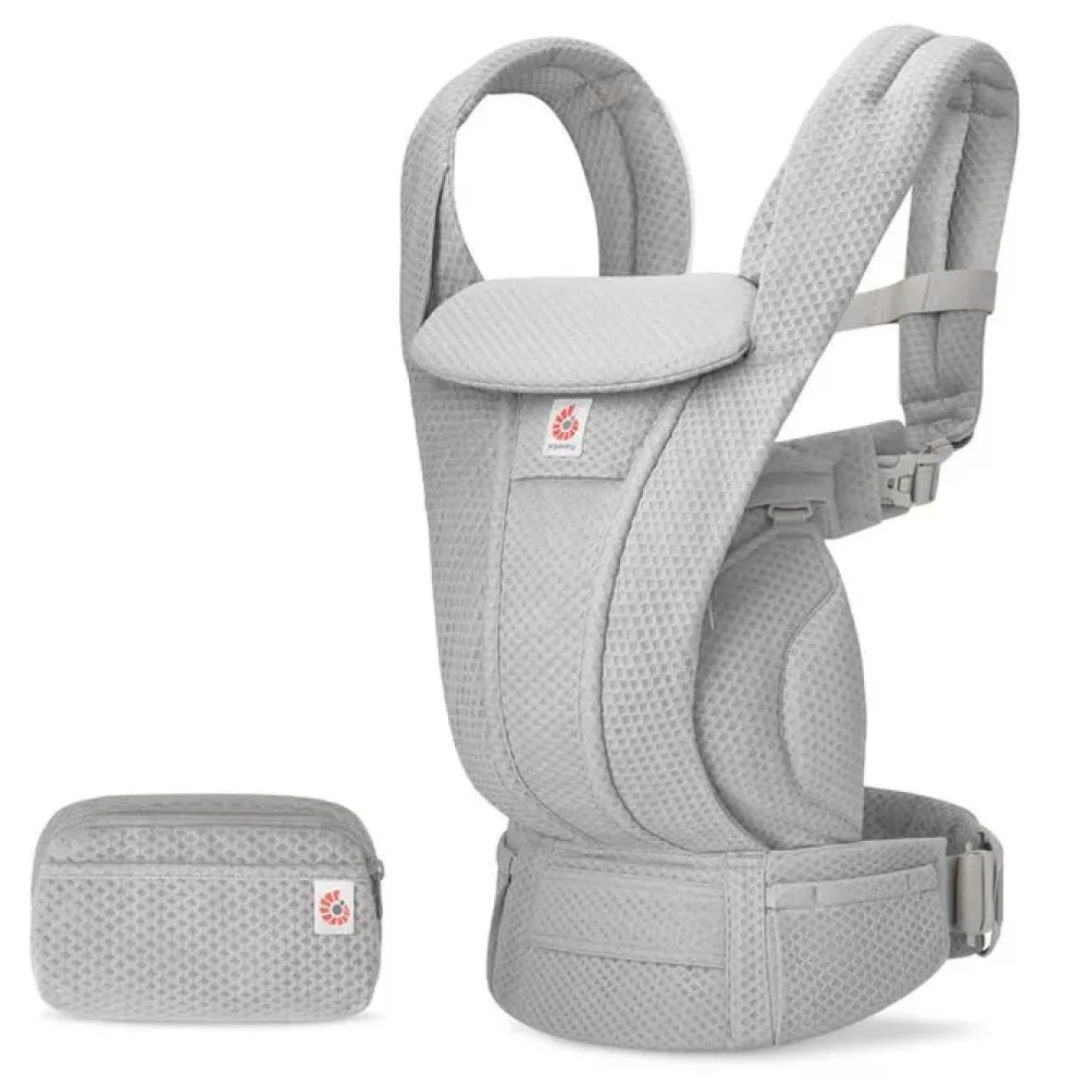 Ergobaby Bæresele, Omni Deluxe, Mesh - Pearl Grey- Bæreseler & Vikler
