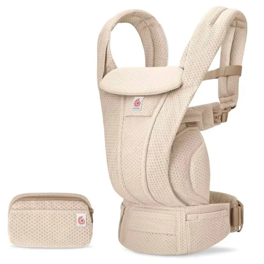 Ergobaby Bæresele, Omni Deluxe, Mesh - Natural Beige- Bæreseler & Vikler