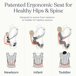 Ergobaby Bæresele, Omni Deluxe, Mesh - Natural Beige- Bæreseler & Vikler