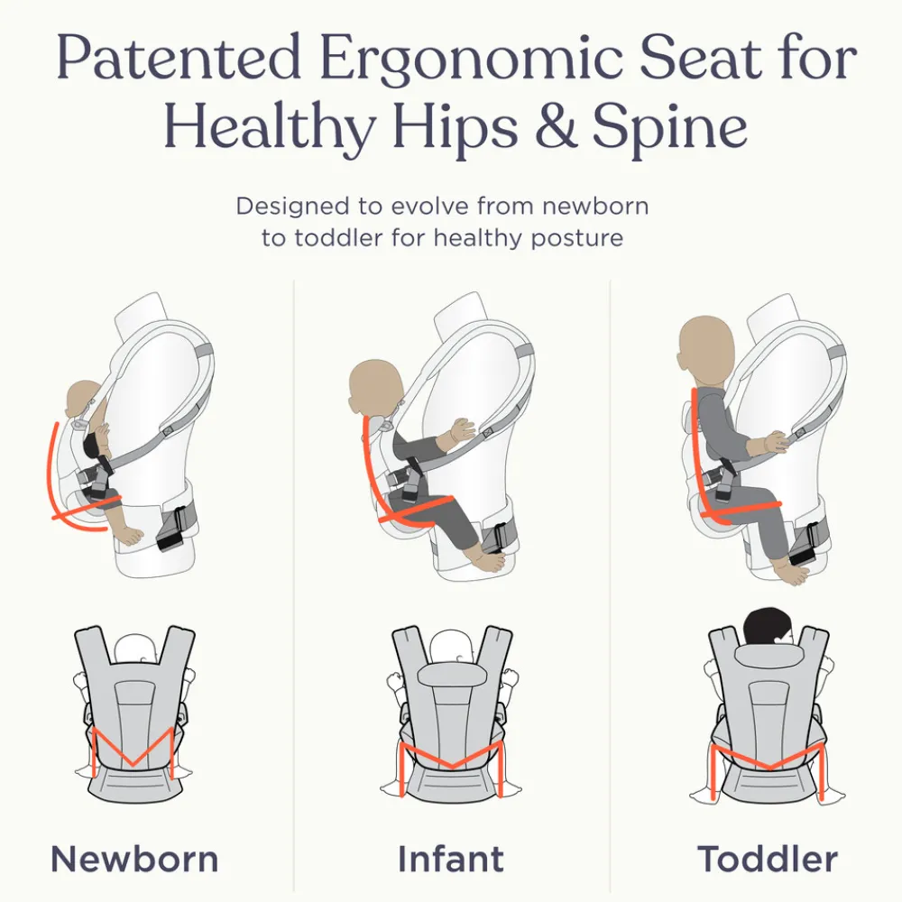 Ergobaby Bæresele, Omni Deluxe, Mesh - Natural Beige- Bæreseler & Vikler