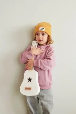 KIDSCONCEP Børneguitar, Mørkgrå med 6 strenge- Musiklegetøj