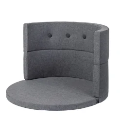 By KlipKlap Børnesofa cirkel - mørkegrå/sortgrå knap-Børn Tumlemøbler