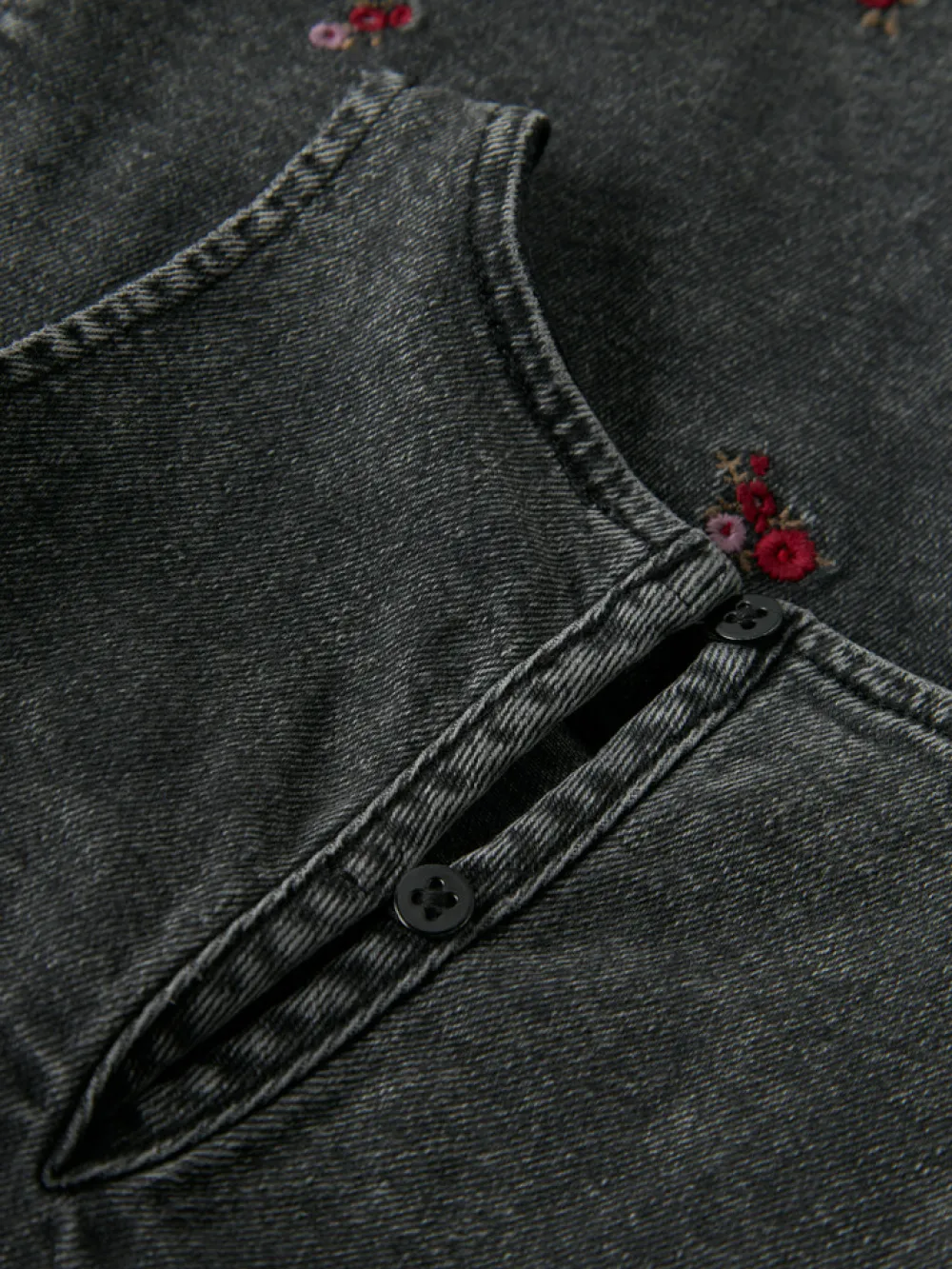 NAME IT Brynn Denim Spencer - Medium Grey Denim- Juletøj|Kjoler