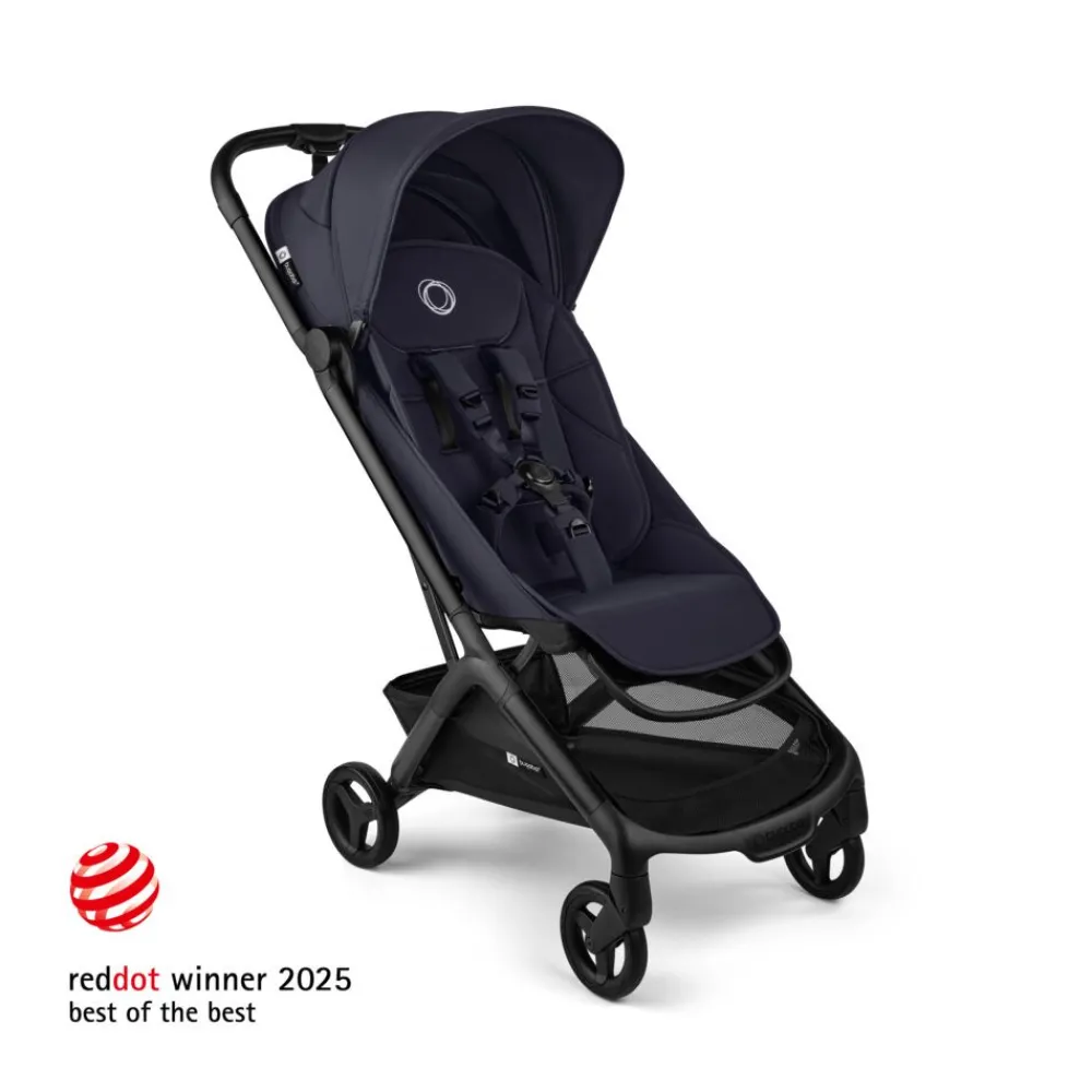 Bugaboo Butterfly 2 complete - Black/Deep Indigo- Klapvogne Med Flade Sæder|Rejseklapvogne