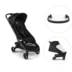 Bugaboo Butterfly 2 inkl. bøjle og regnslag - Black/Heritage Black- Klapvogne Med Flade Sæder|Vognpakker