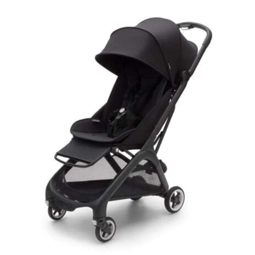 Bugaboo Butterfly inkl. transporttaske - midnight black- Klapvogne Med Ergonomiske Sæder|Rejseklapvogne