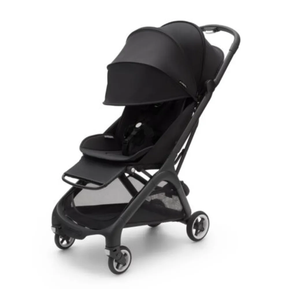 Bugaboo Butterfly inkl. transporttaske - midnight black- Klapvogne Med Ergonomiske Sæder|Rejseklapvogne