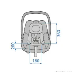 Maxi-Cosi Cabriofix i-Size - essential black- Autostole 40-87 Cm (0-15 Mdr.)