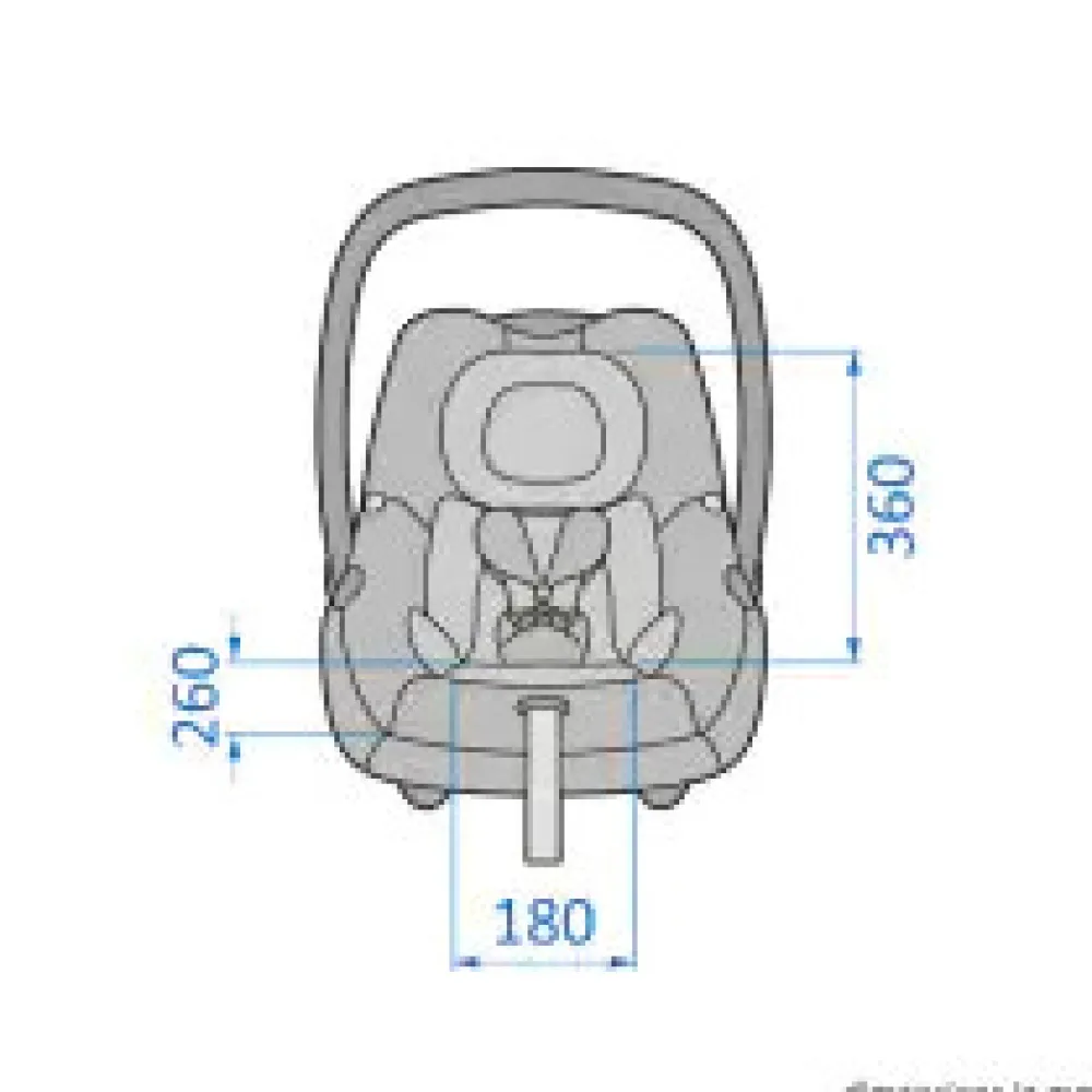Maxi-Cosi Cabriofix i-Size - essential black- Autostole 40-87 Cm (0-15 Mdr.)