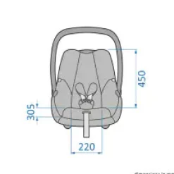 Maxi-Cosi Cabriofix i-Size - essential black- Autostole 40-87 Cm (0-15 Mdr.)