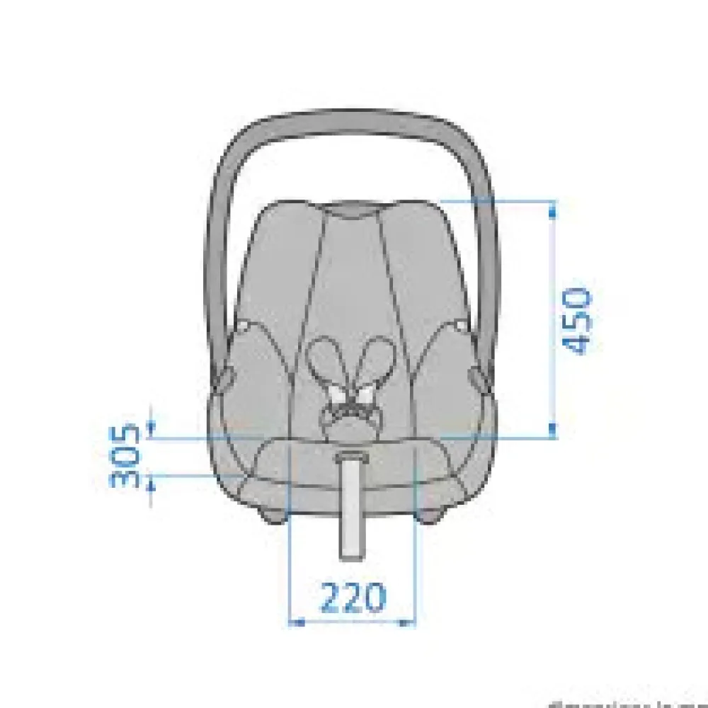 Maxi-Cosi Cabriofix i-Size - essential black- Autostole 40-87 Cm (0-15 Mdr.)