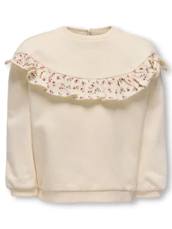 KIDS ONLY Capella ls sweat - WHITECAPGR- Cardigans, Veste & Trøjer