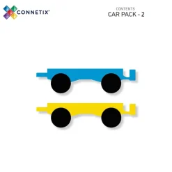 CONNETIX Car Pack - magnetbiler 2 stk. - rainbow- Magnetlegesæt