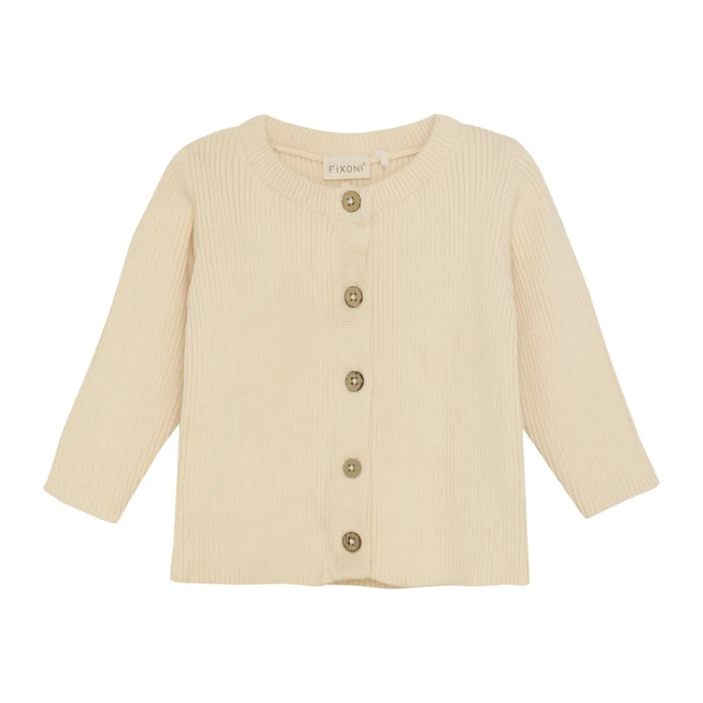 Fixoni Cardigan - Buttercream- Cardigans, Veste & Trøjer