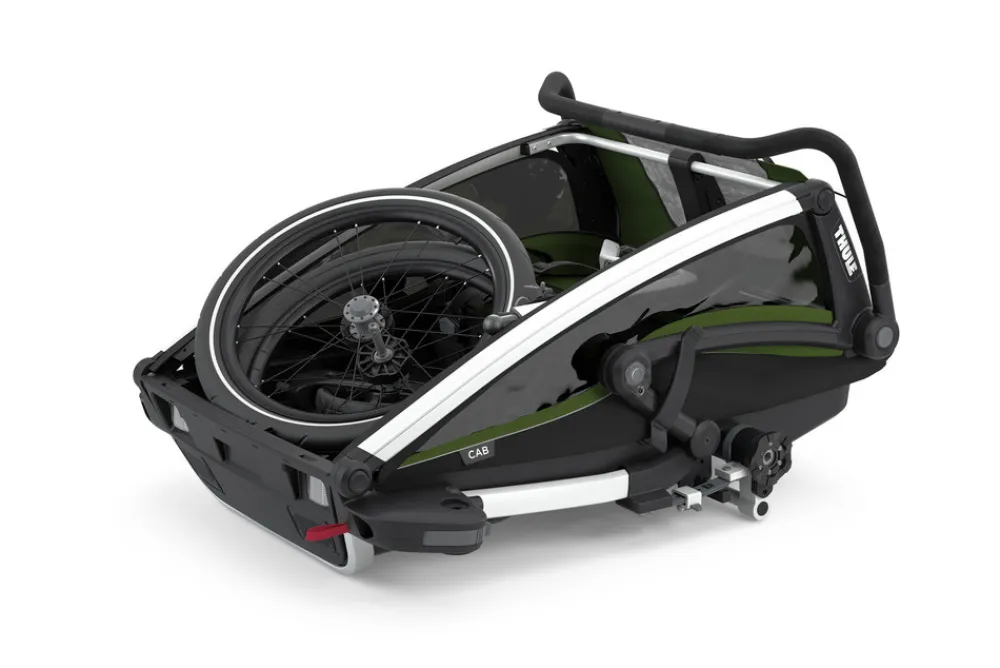 Thule Chariot Cab 2 - cypres green- Søskende/Tvillingevogne|Cykelvogne