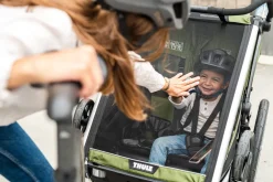 Thule Chariot Cab 2 - cypres green- Søskende/Tvillingevogne|Cykelvogne