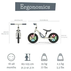 Chillafish Charlie Glow balancecykel - Beige- Løbecykler & Cykler