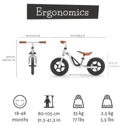 Chillafish Charlie letvægts-balancecykel silver- Løbecykler & Cykler