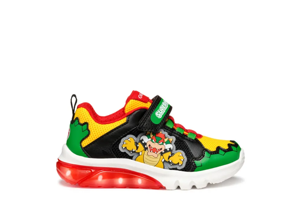 Geox CIBERDRON - C3221- Sneakers Med Blink|Sneakers Med Lys