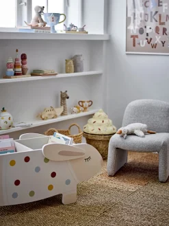 Bloomingvillemini Cillie Kurv m/låg, Natur, Søgræs-Børn Kurve